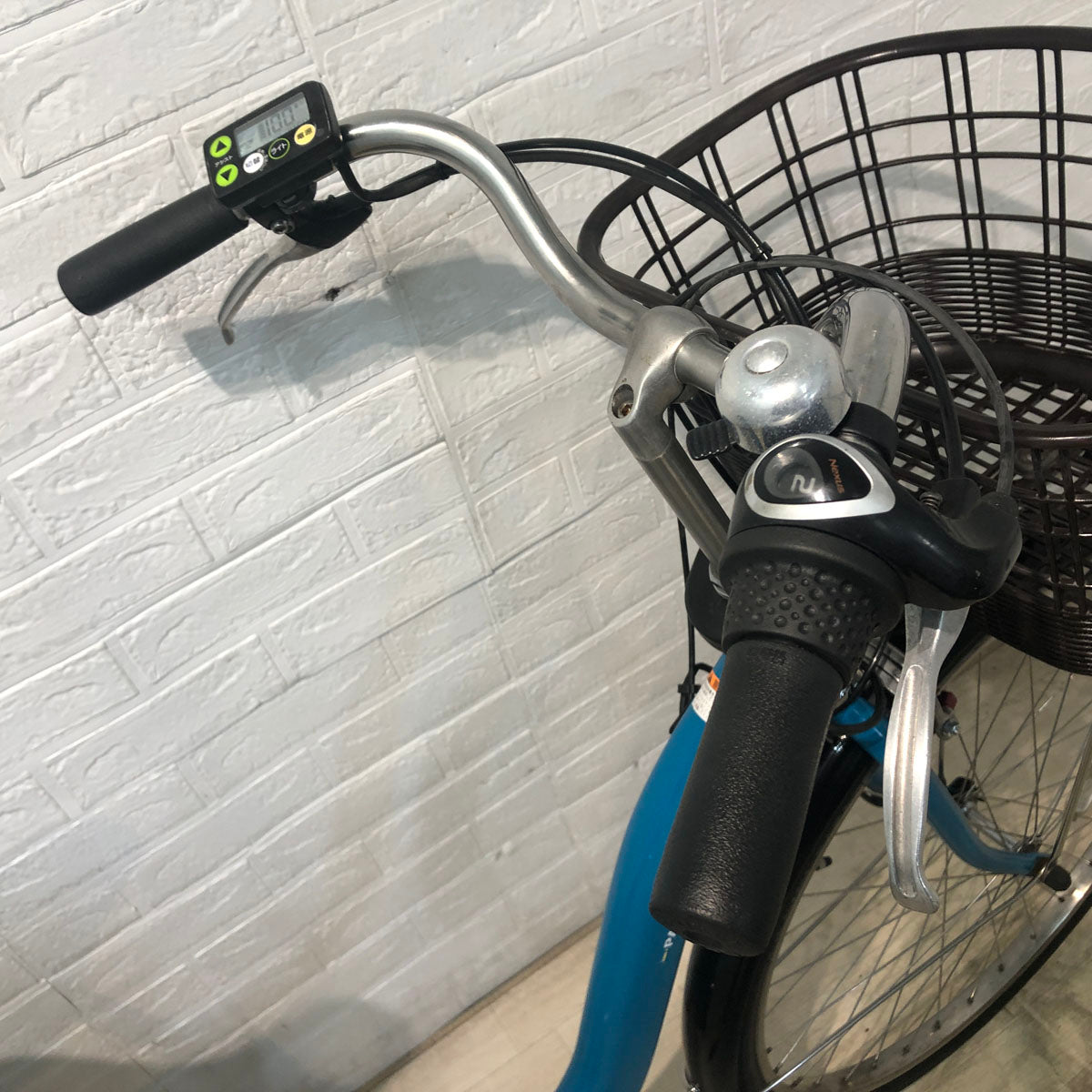 中古電動自転車 ヤマハ PAS With パス ウィズ ブルー 26インチ YA053 