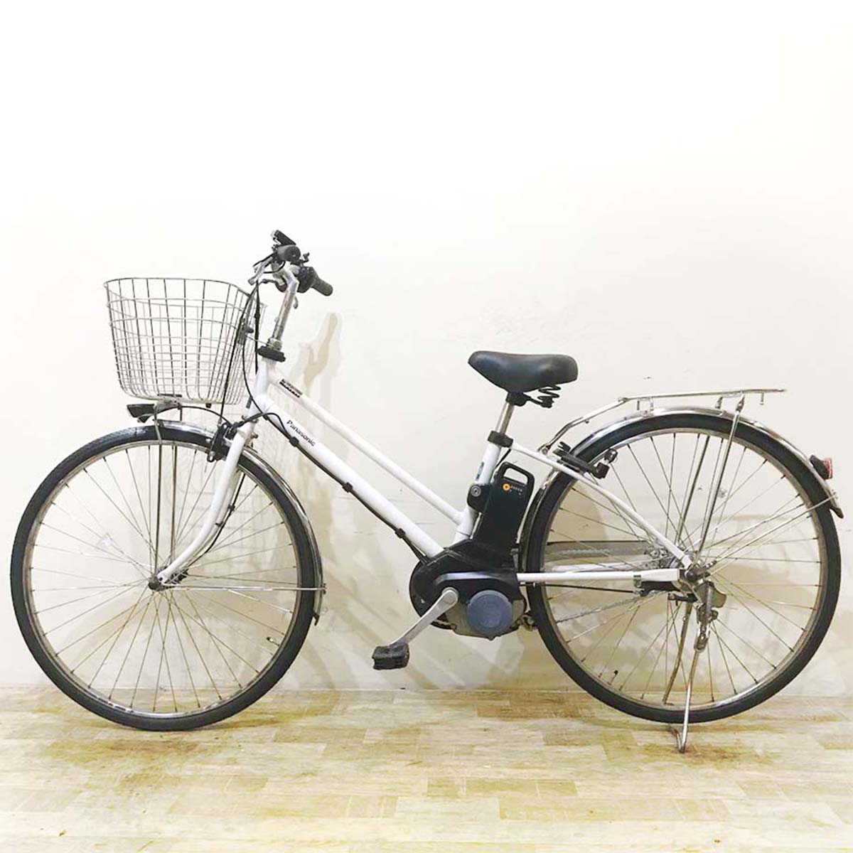 中古電動自転車 パナソニック TIMO DX ティモ DX ホワイト 27インチ KE119 