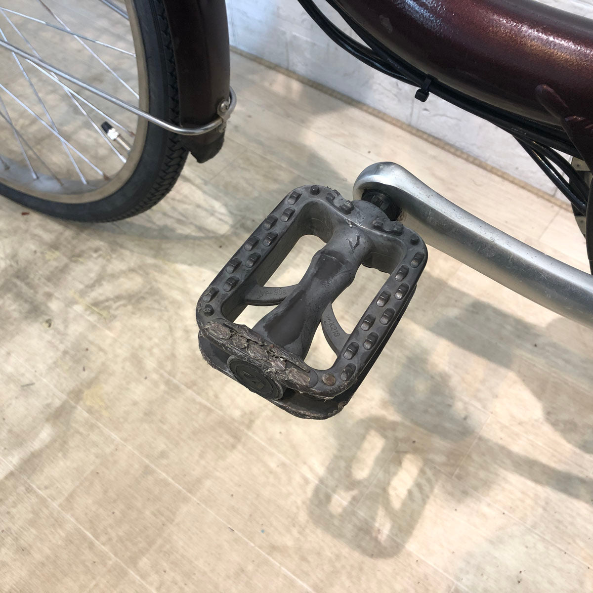 中古電動自転車 ブリヂストン アシスタ ベーシック ブラウン 24インチ YA055