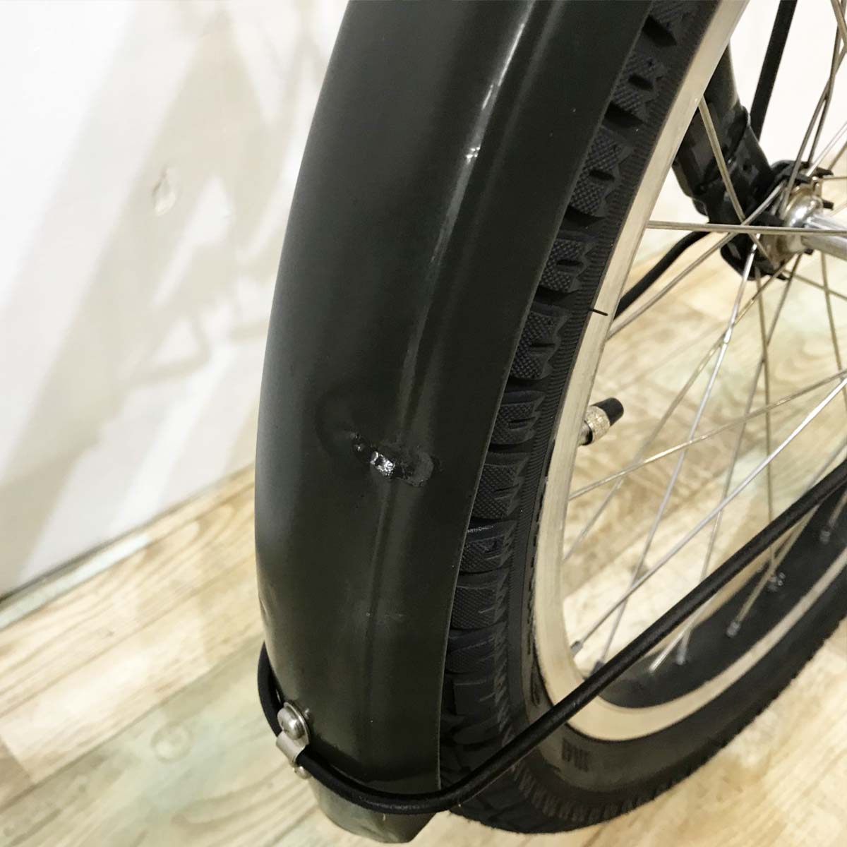 中古電動自転車 ブリヂストン ビッケ2e カーキ 20インチ KJ049