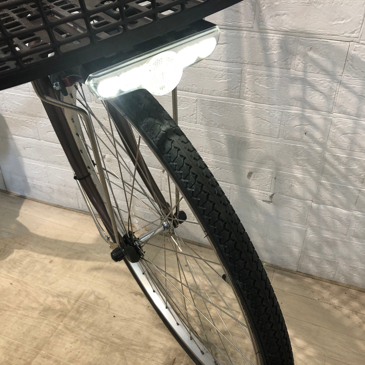 中古電動自転車 パナソニック ビビ L 押し歩き ブラウン 26インチ YA057