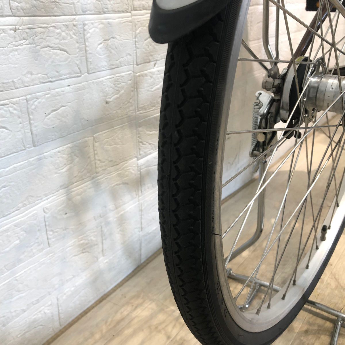 中古電動自転車 パナソニック ビビ L 押し歩き ブラウン 26インチ YA057