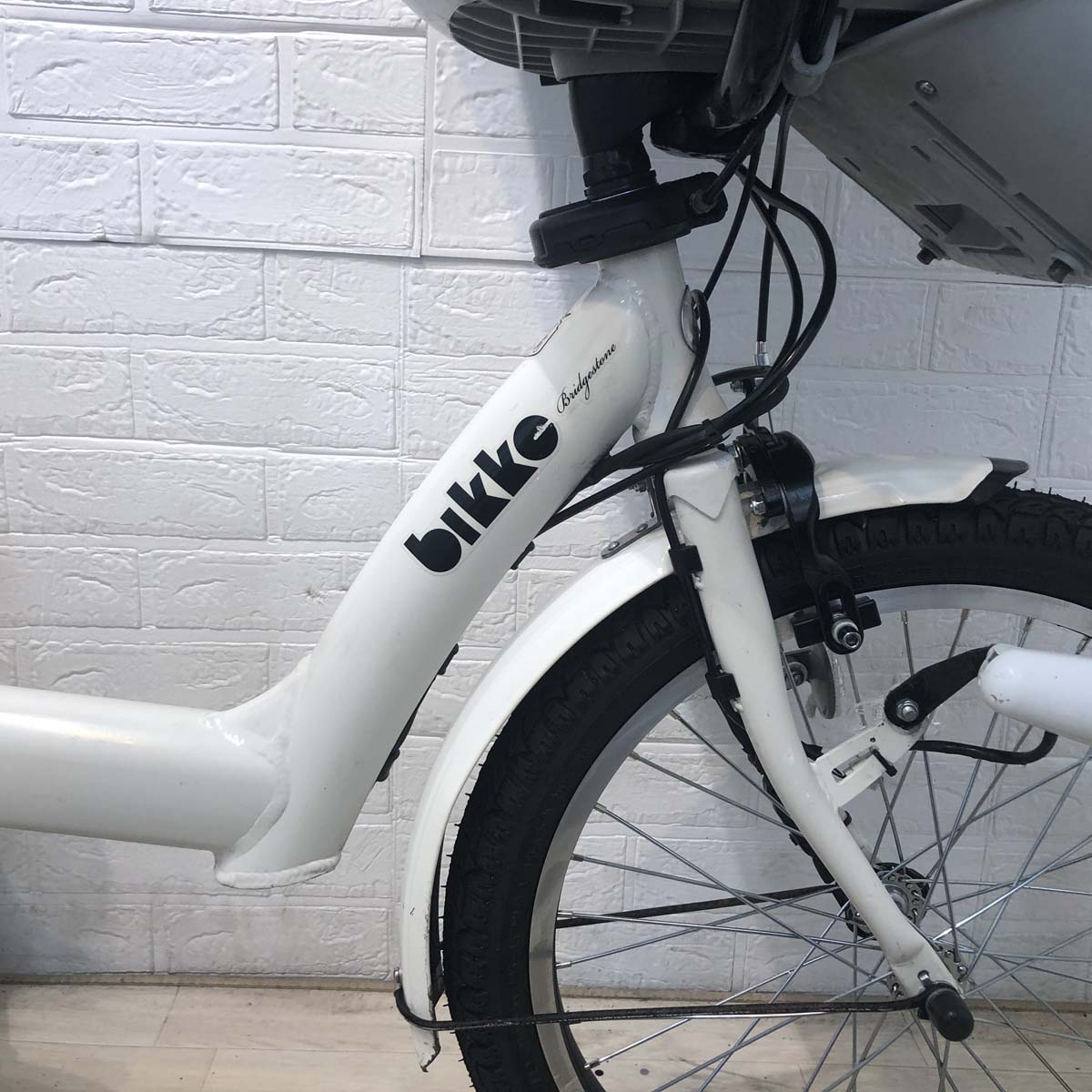中古電動自転車 ブリヂストン bikke POLAR e ビッケ ポーラー イー ホワイト 20インチ YF114 