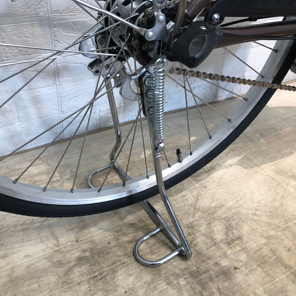 中古電動自転車 パナソニック ビビ L 押し歩き ブラウン 26インチ
