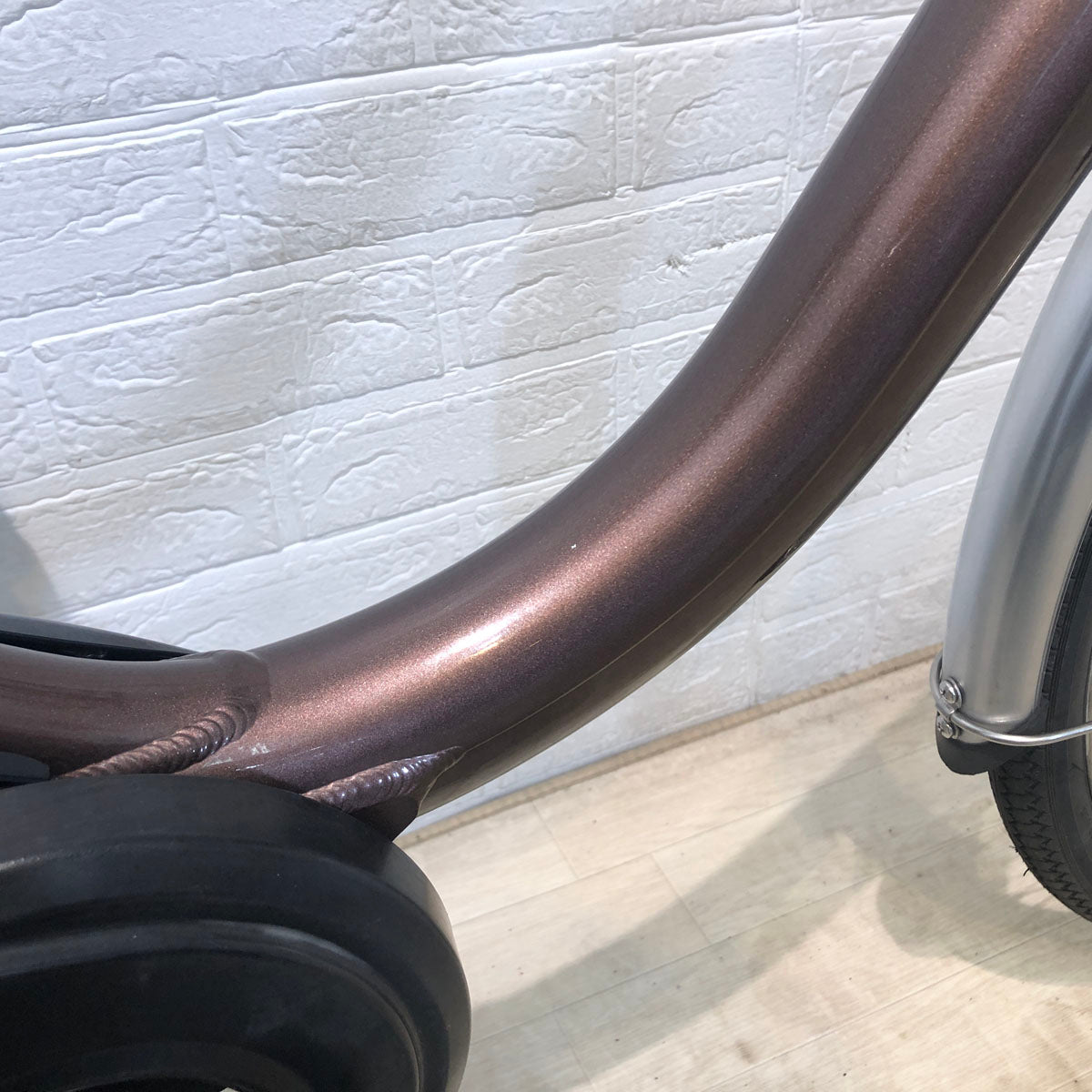 中古電動自転車 パナソニック ビビ L 押し歩き ブラウン 26インチ YA057