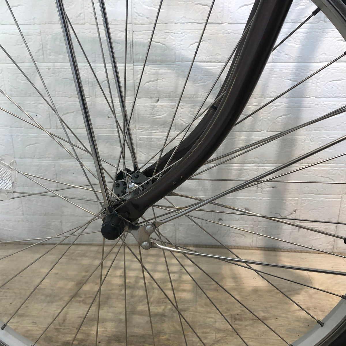 中古電動自転車 パナソニック ビビ L 押し歩き ブラウン 26インチ YA057