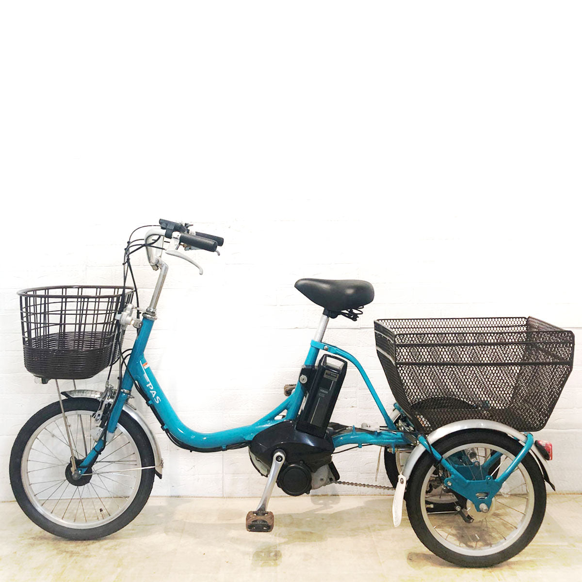 ヤマハ PAS ワゴン ブルー 前18×後16インチ YA058 【中古車】