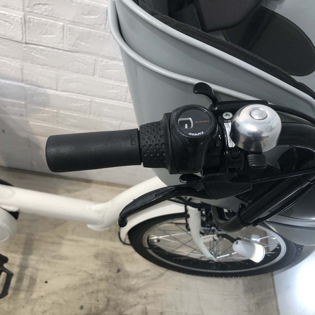 中古電動自転車 ブリヂストン bikke POLAR e ビッケ ポーラー イー ホワイト 20インチ YF114 