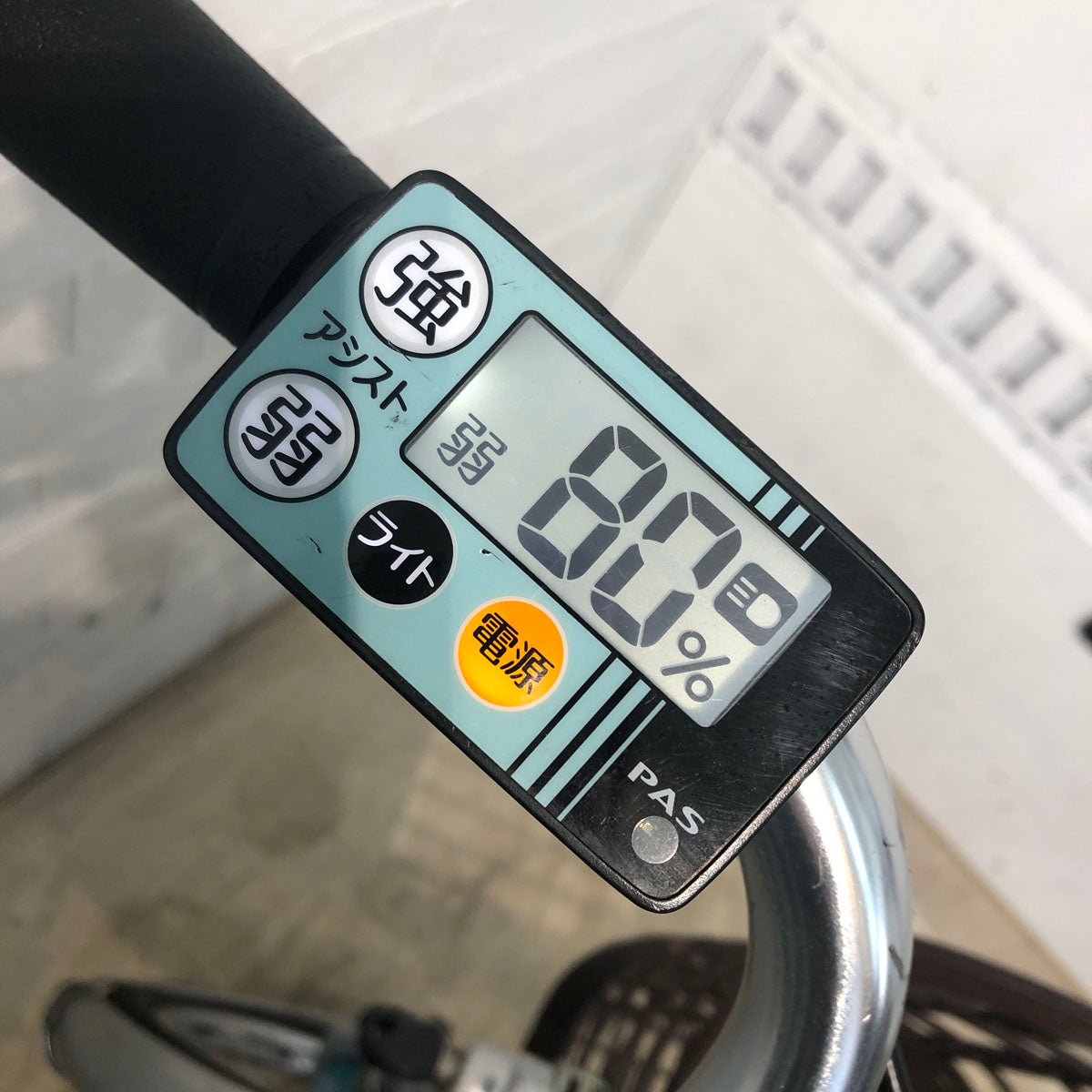 中古電動自転車 ヤマハ PAS ワゴン ブルー 前18×後16インチ YA058