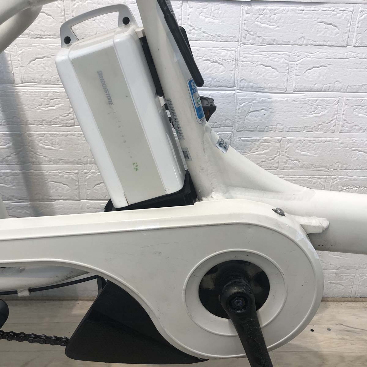 中古電動自転車 ブリヂストン bikke POLAR e ビッケ ポーラー イー ホワイト 20インチ YF114 