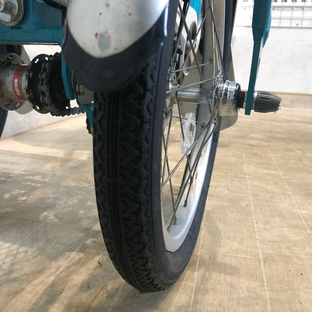 中古電動自転車 ヤマハ PAS ワゴン ブルー 前18×後16インチ YA058