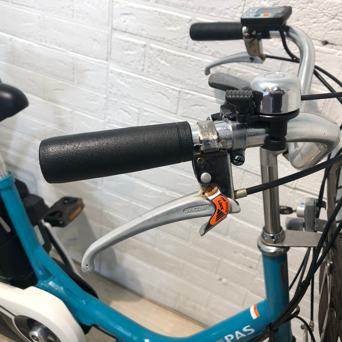 中古電動自転車 ヤマハ PAS ワゴン ブルー 前18×後16インチ YA058