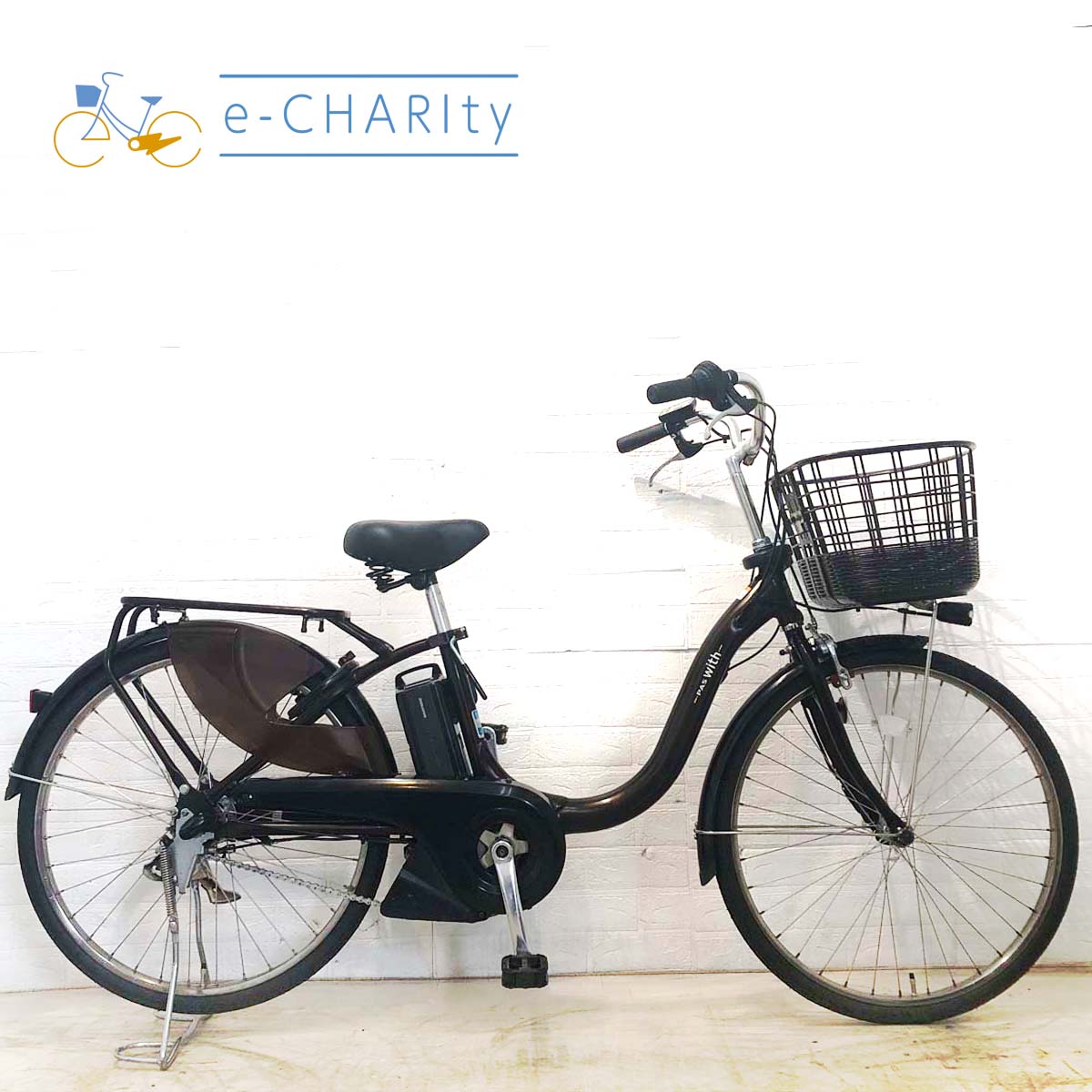 中古電動自転車 ヤマハ PAS With パス ウィズ ブラウン 24インチ YF116
