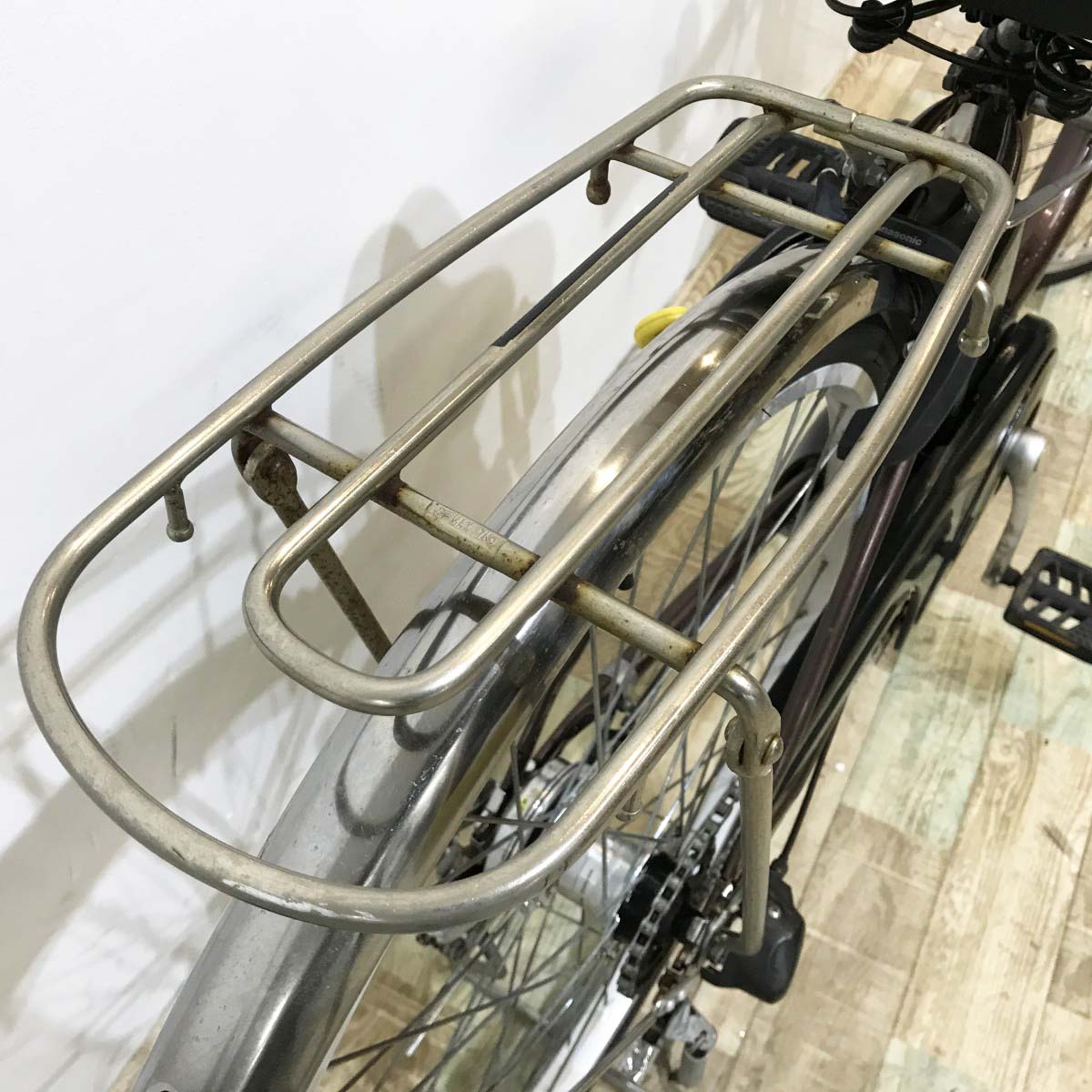 中古電動自転車 パナソニック ビビTX ブラウン 26インチ KJ052