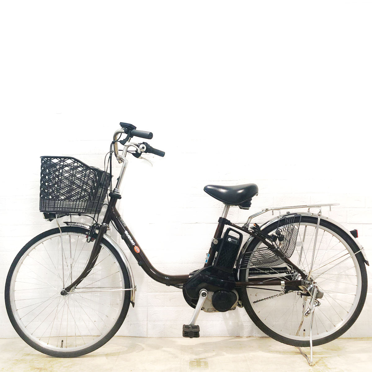 送料無料条件付き　パナソニック24インチ電動アシスト自転車　中古車 中古電動自転車 SUZUKI LOVE SNA 24 スズキ ラブ SNA 24 ブラウン 24