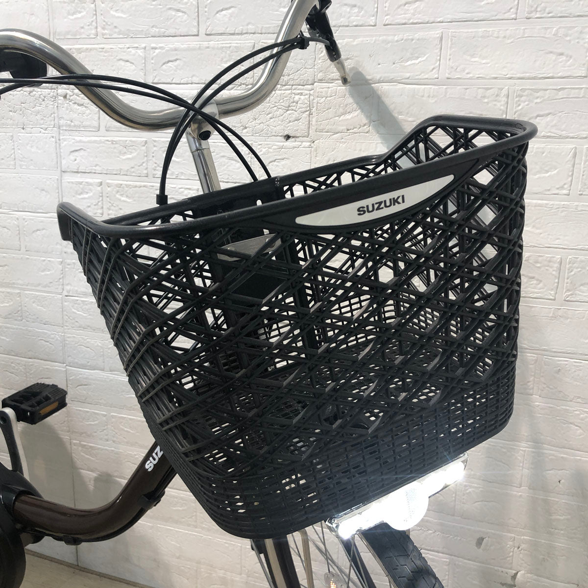 中古電動自転車 SUZUKI LOVE SNA 24 スズキ ラブ SNA 24 ブラウン 24インチ YA059