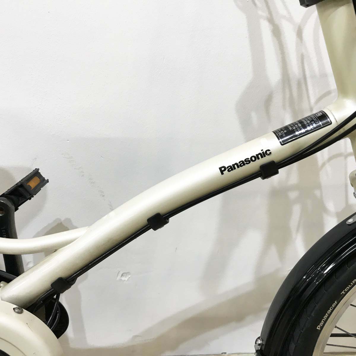 中古電動自転車 パナソニック グリッター ホワイト 20インチ KJ053