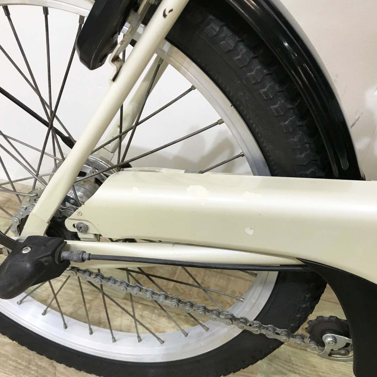 中古電動自転車 パナソニック グリッター ホワイト 20インチ KJ053