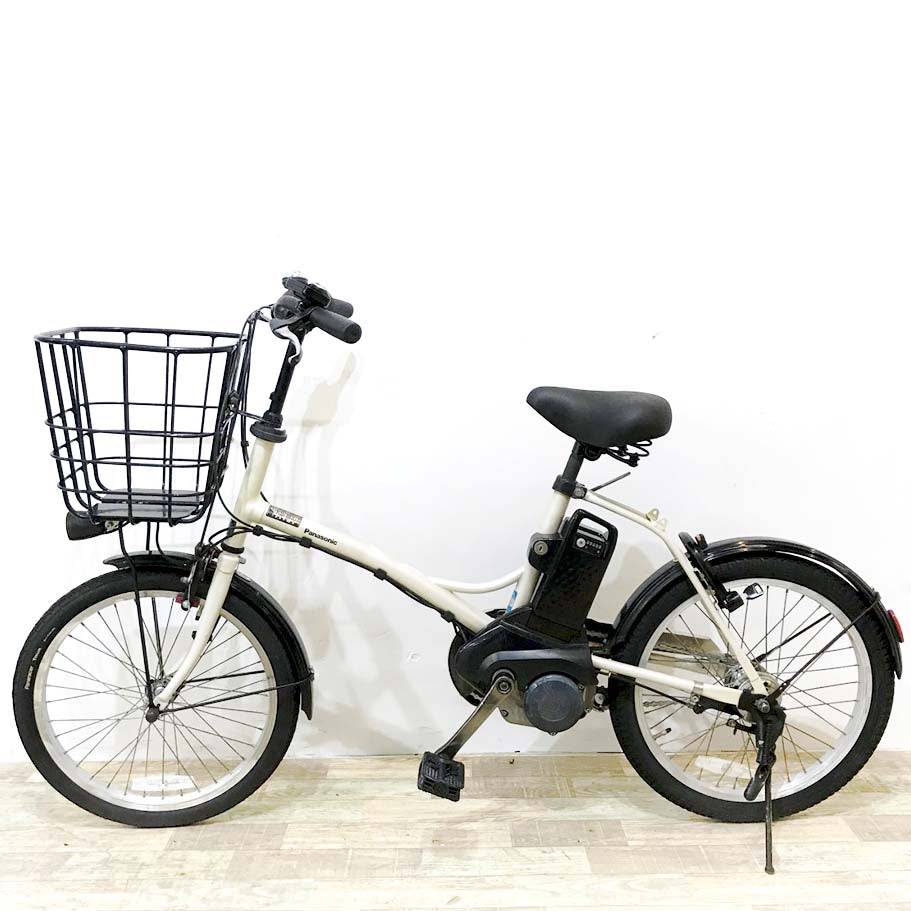 中古電動自転車 パナソニック グリッター ホワイト 20インチ KJ053