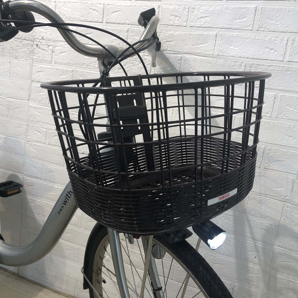 中古電動自転車 ヤマハ PAS With パス ウィズ シルバー 24インチ YF118