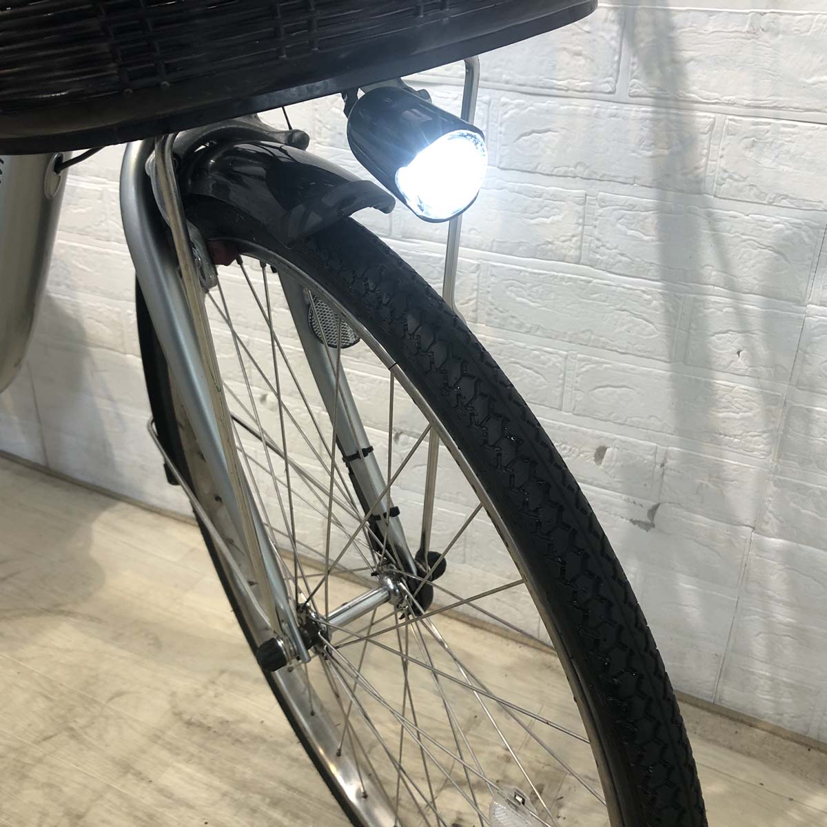 中古電動自転車 ヤマハ PAS With パス ウィズ シルバー 24インチ YF118