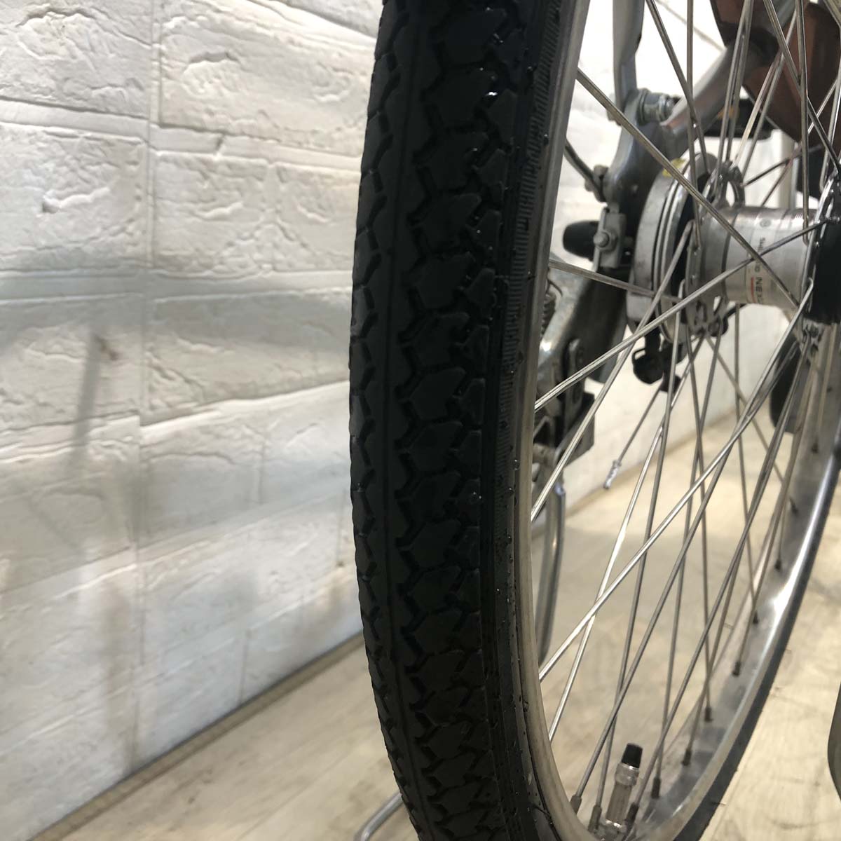 中古電動自転車 ヤマハ PAS With パス ウィズ シルバー 24インチ YF118