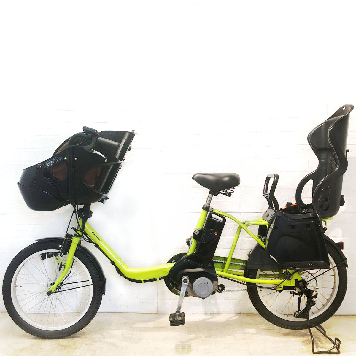 中古電動自転車 新品バッテリー パナソニック ギュット ミニ DX グリーン 20インチ YA061