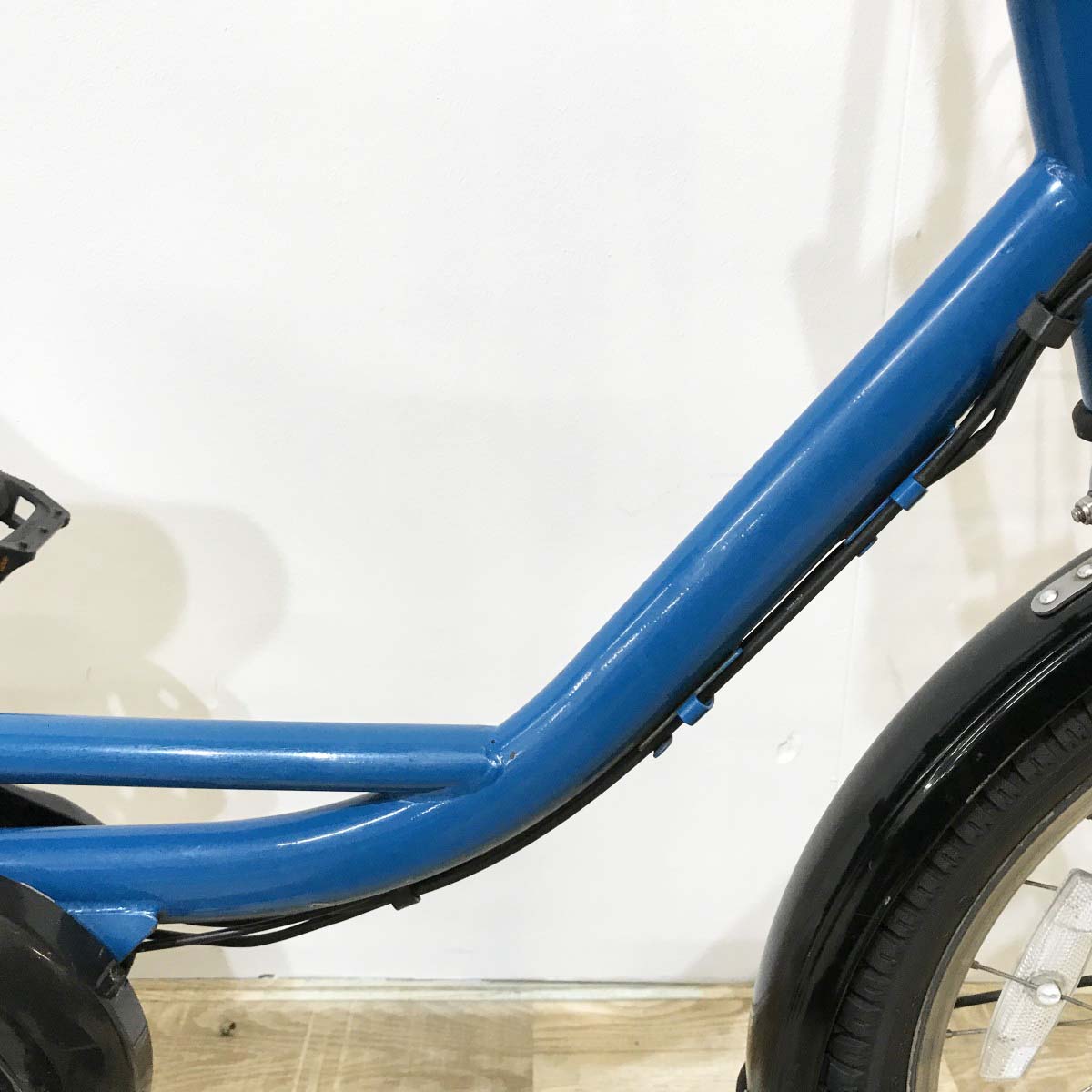中古電動自転車 ブリヂストン アシスタベーシックミニ ブルー 20×18