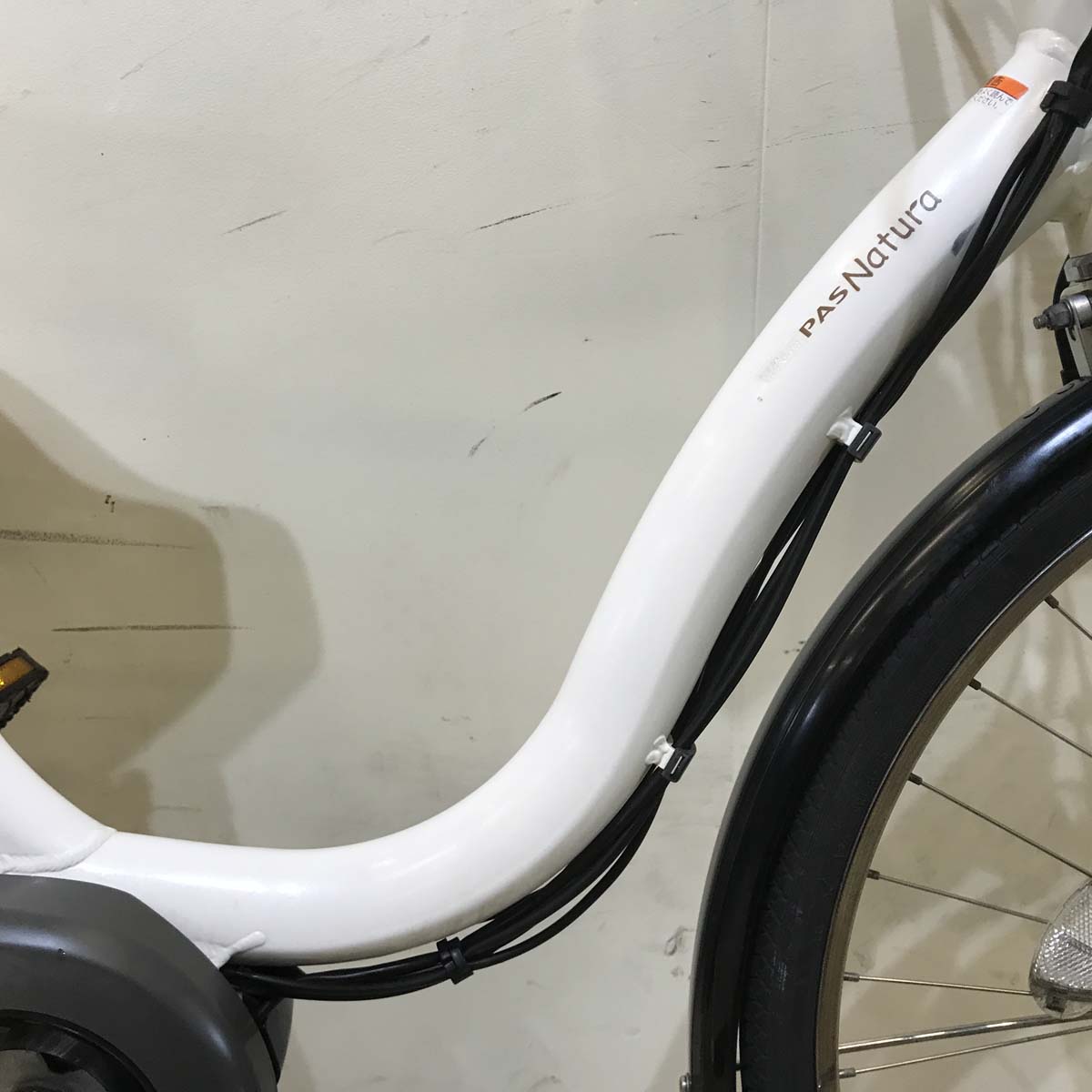 中古電動自転車 ヤマハ PAS ナチュラ XL ホワイト 26インチ KZ118 