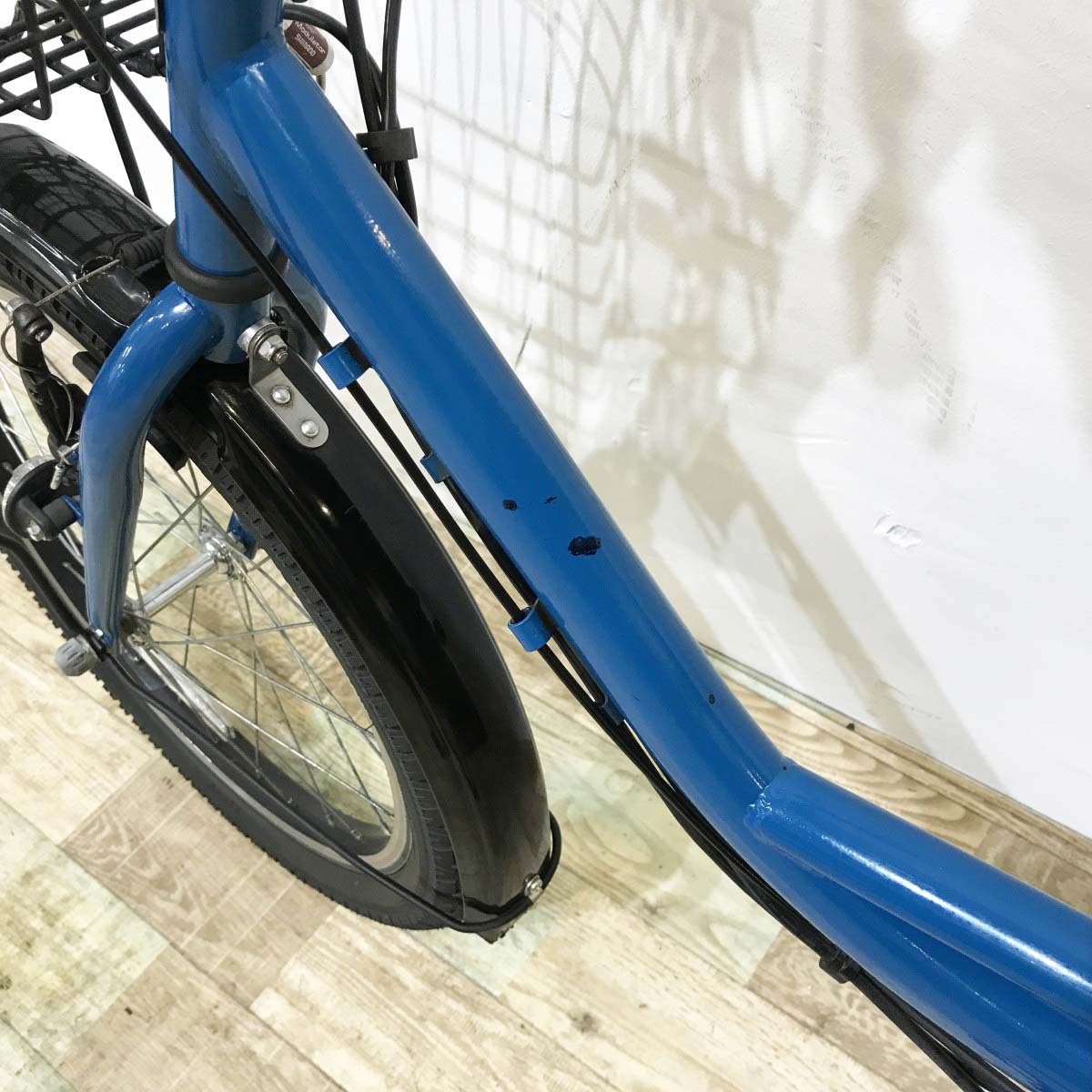 中古電動自転車 ブリヂストン アシスタベーシックミニ ブルー 20×18インチ KJ055