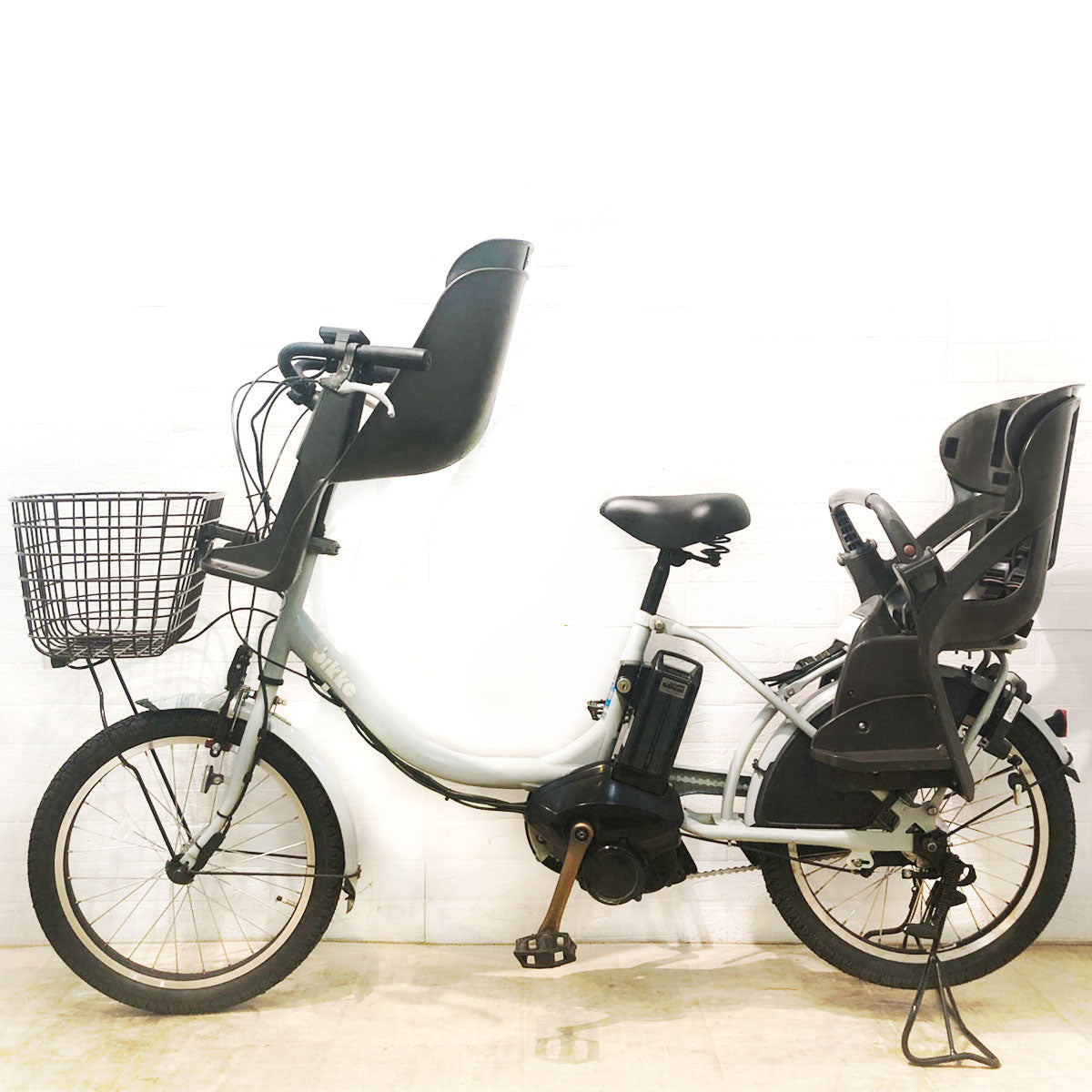 中古電動自転車 ブリヂストン bikke MOB e ビッケ モブ イー グレー 20インチ YA063