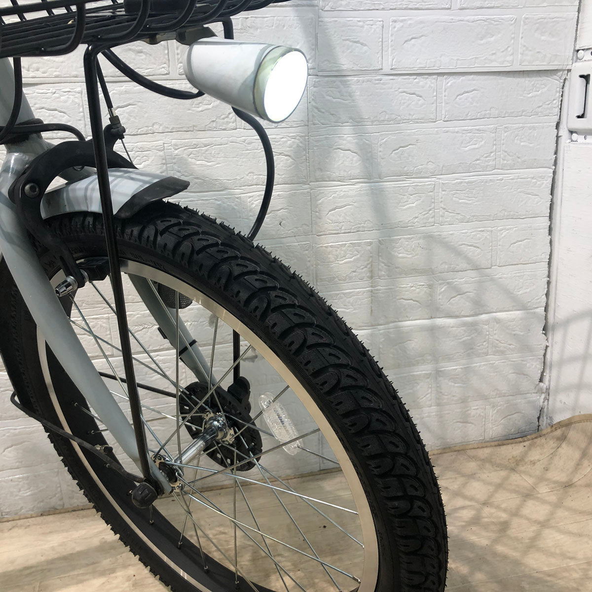 中古電動自転車 ブリヂストン bikke 2 e ビッケ ツー イー グレー 20インチ YA064