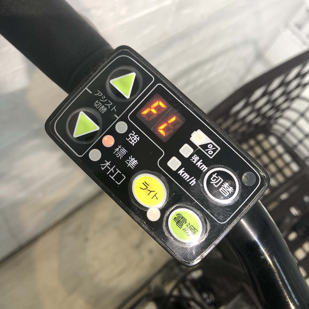 中古電動自転車 BRIDGESTONE アシスタユニ カーキ 24インチ YF121