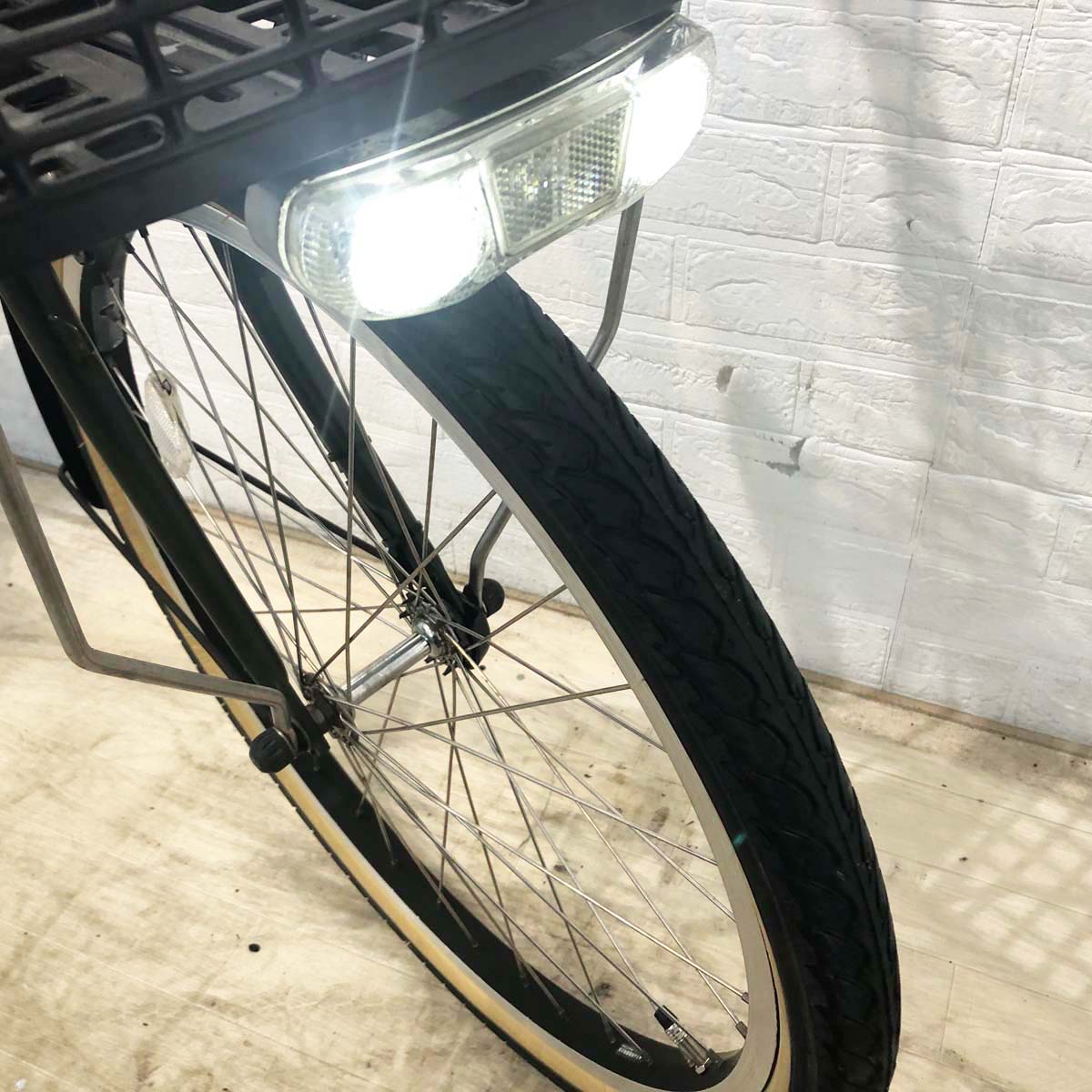 【１万円引き！】ブリヂストン アシスタユニ カーキ 24インチ YF121 【中古車】