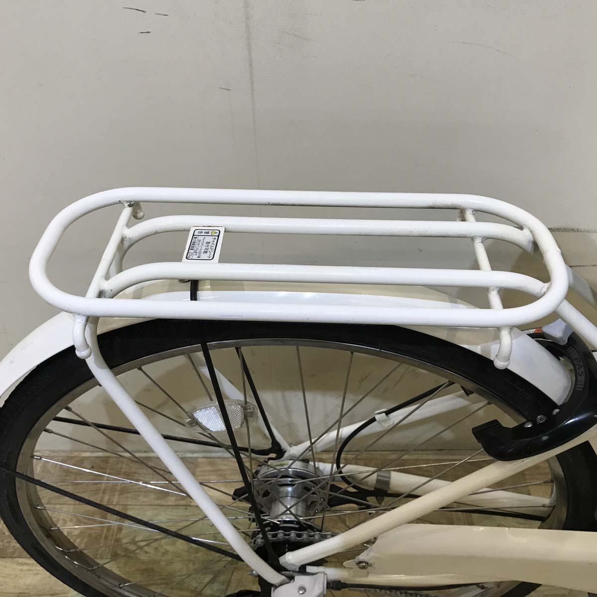 中古電動自転車 ヤマハ PAS Ami パス アミ ホワイト 26インチ KZ120