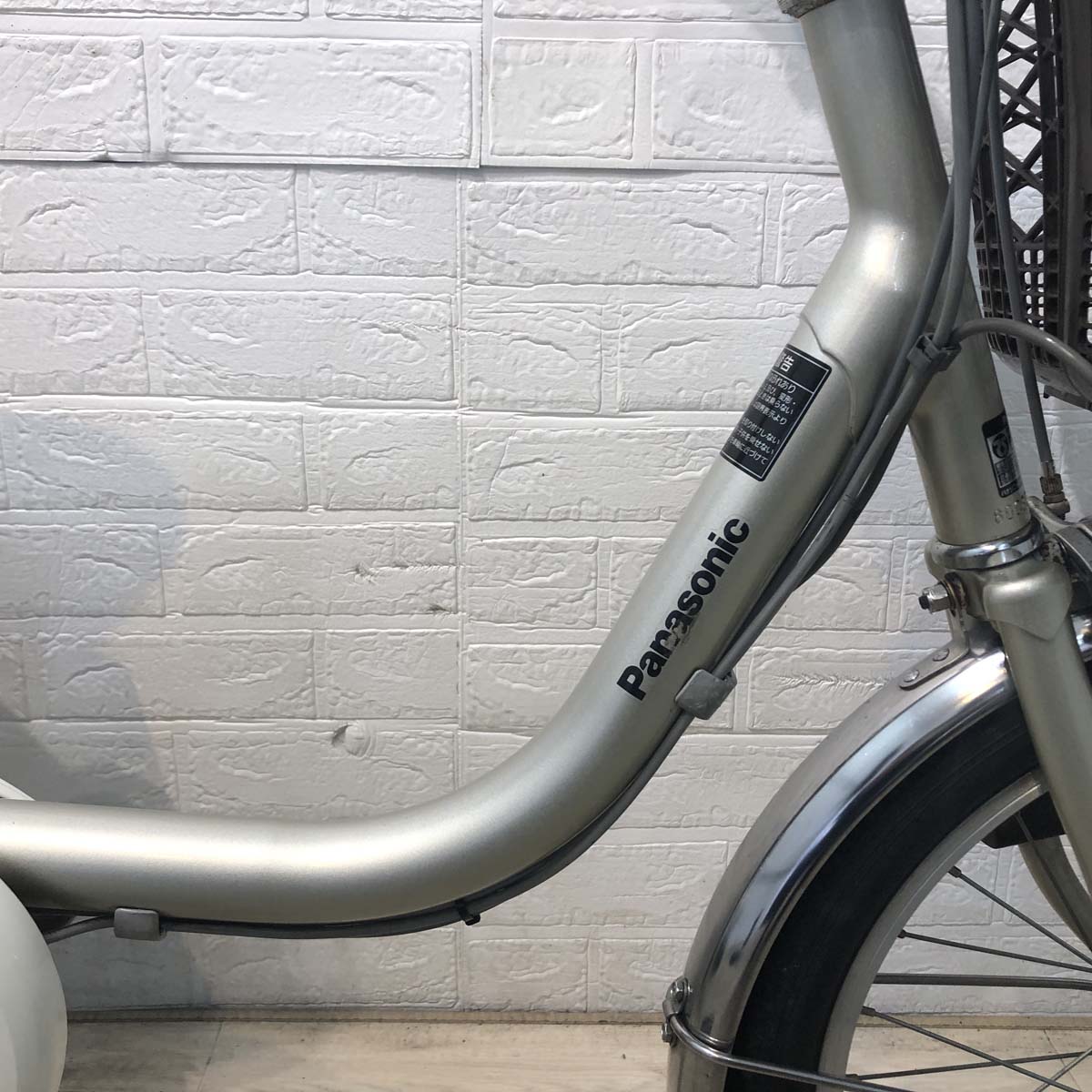 中古電動自転車 パナソニック ビビ ライフ シルバー 前18×後16インチ YF122