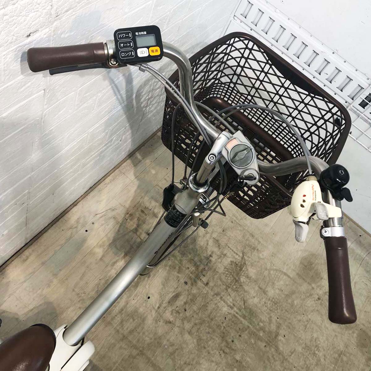 中古電動自転車 パナソニック ビビ ライフ シルバー 前18×後16インチ YF122