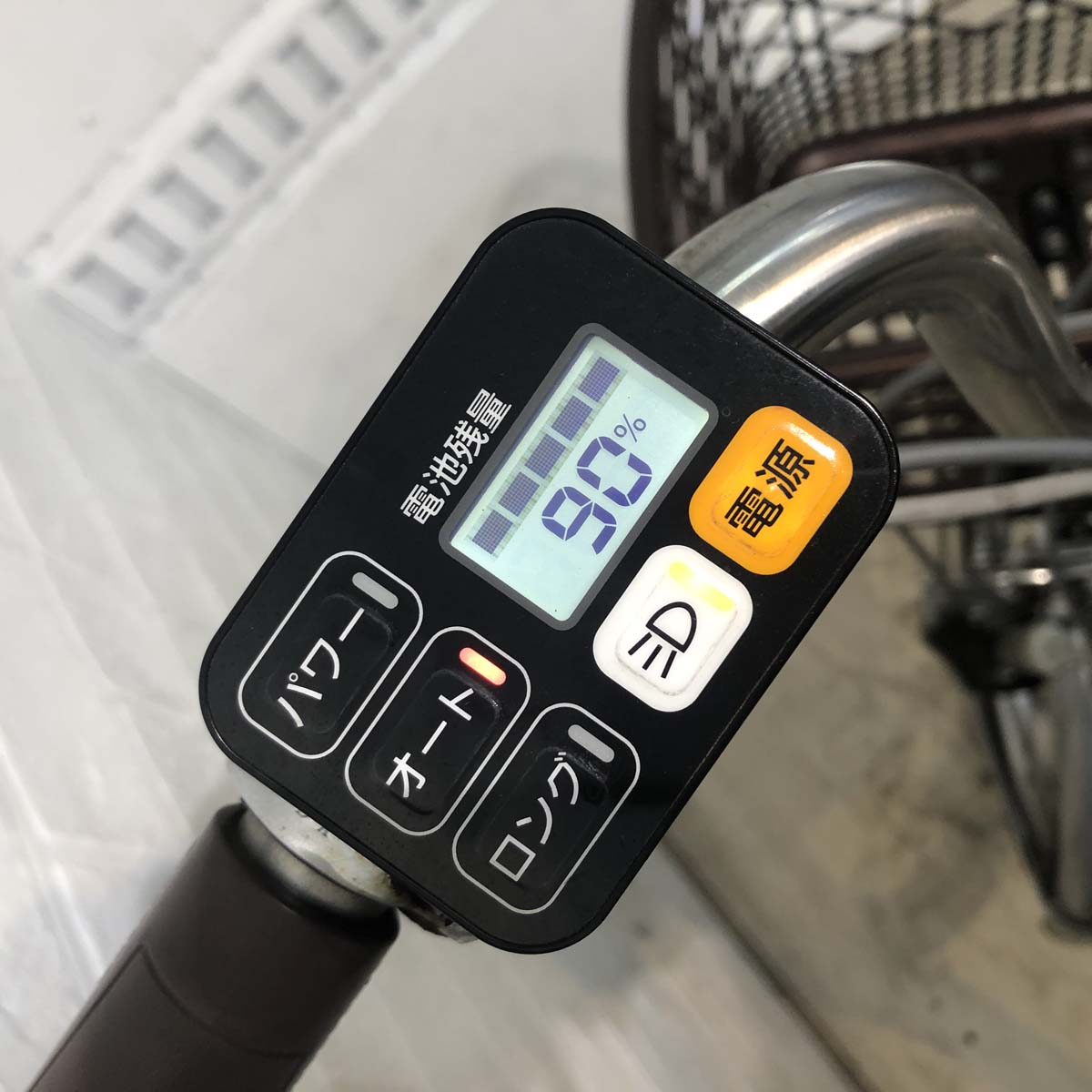 中古電動自転車 パナソニック ビビ ライフ シルバー 前18×後16インチ YF122