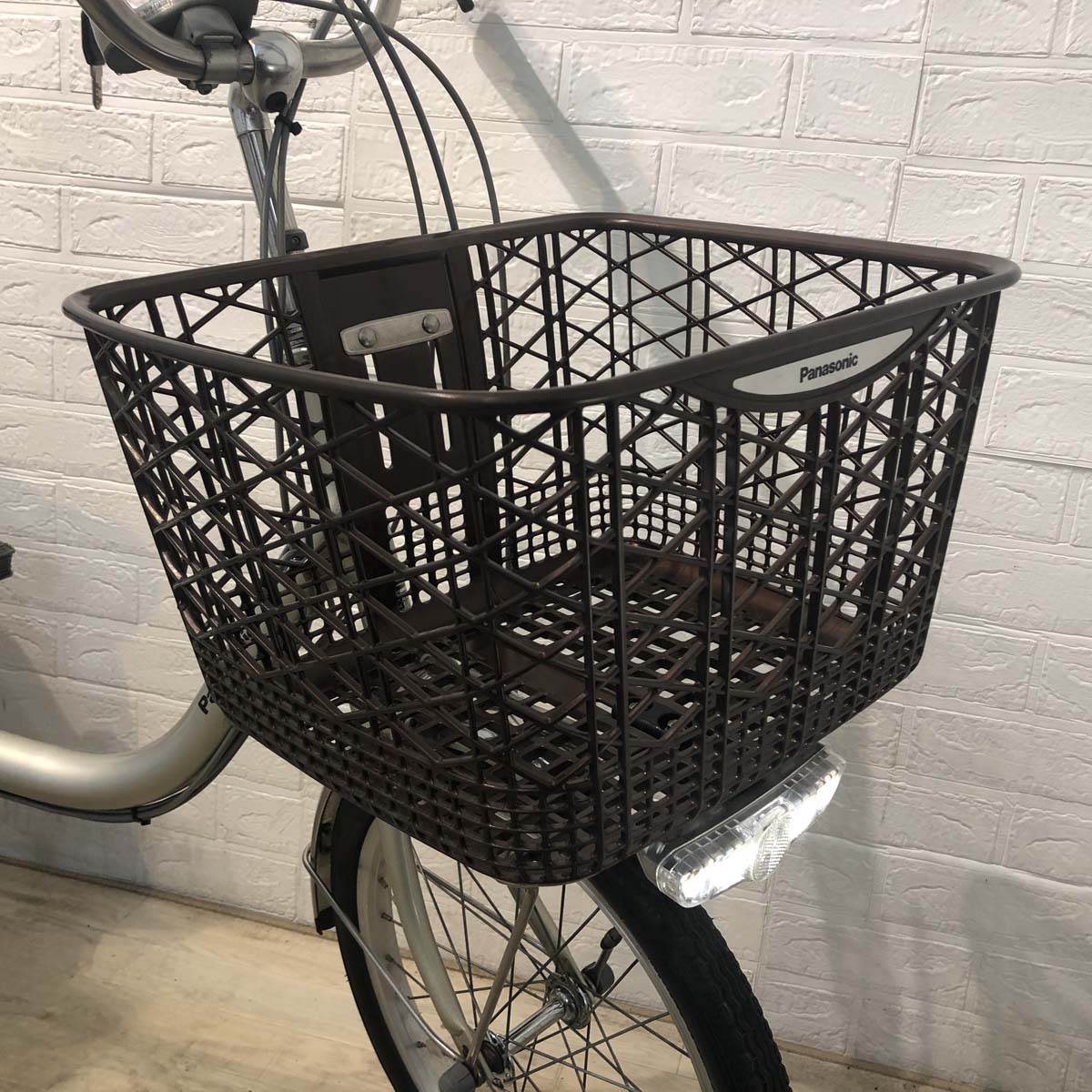 中古電動自転車 パナソニック ビビ ライフ シルバー 前18×後16インチ YF122