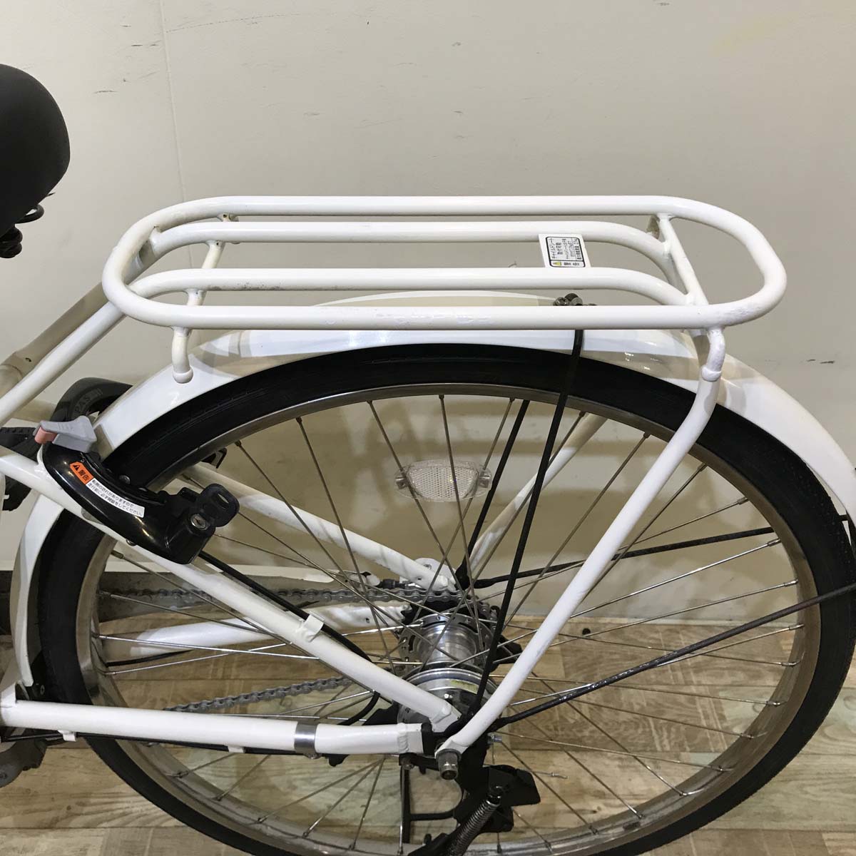 中古電動自転車 ヤマハ PAS Ami パス アミ ホワイト 26インチ KZ120