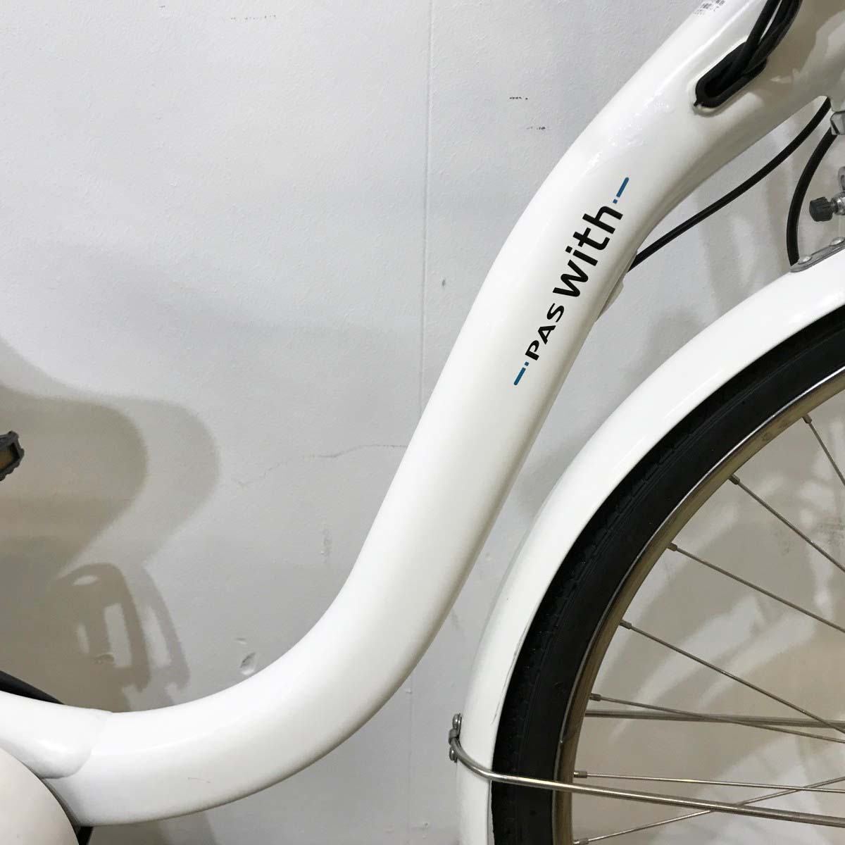 中古電動自転車 ヤマハ PAS ウィズ ホワイト 26インチ KJ059