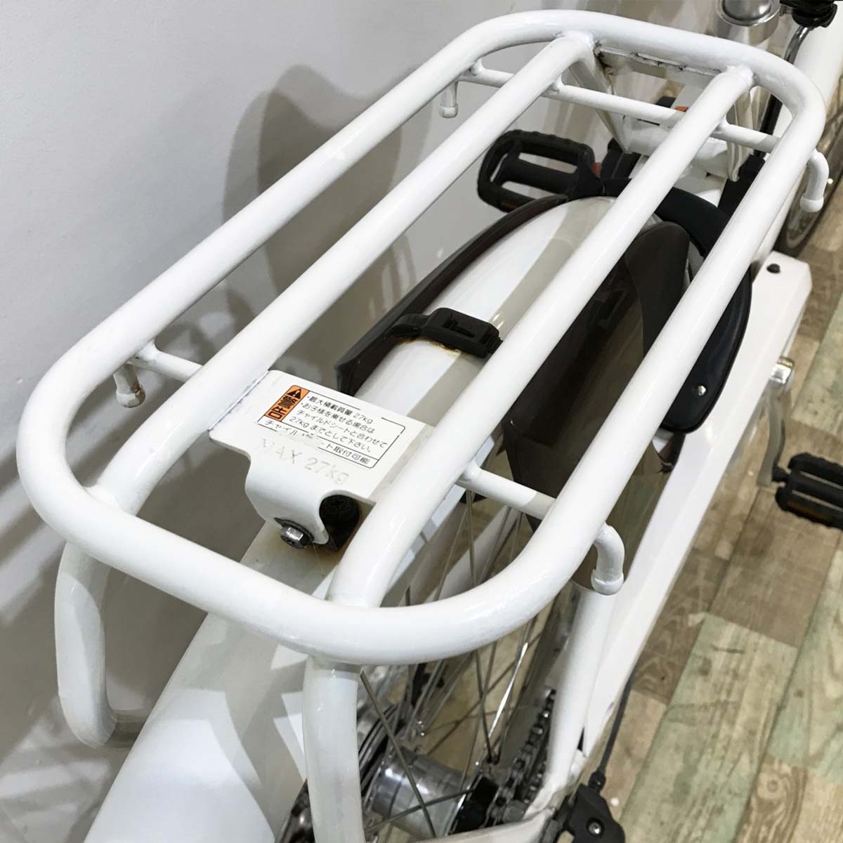 中古電動自転車 ヤマハ PAS ウィズ ホワイト 26インチ KJ059