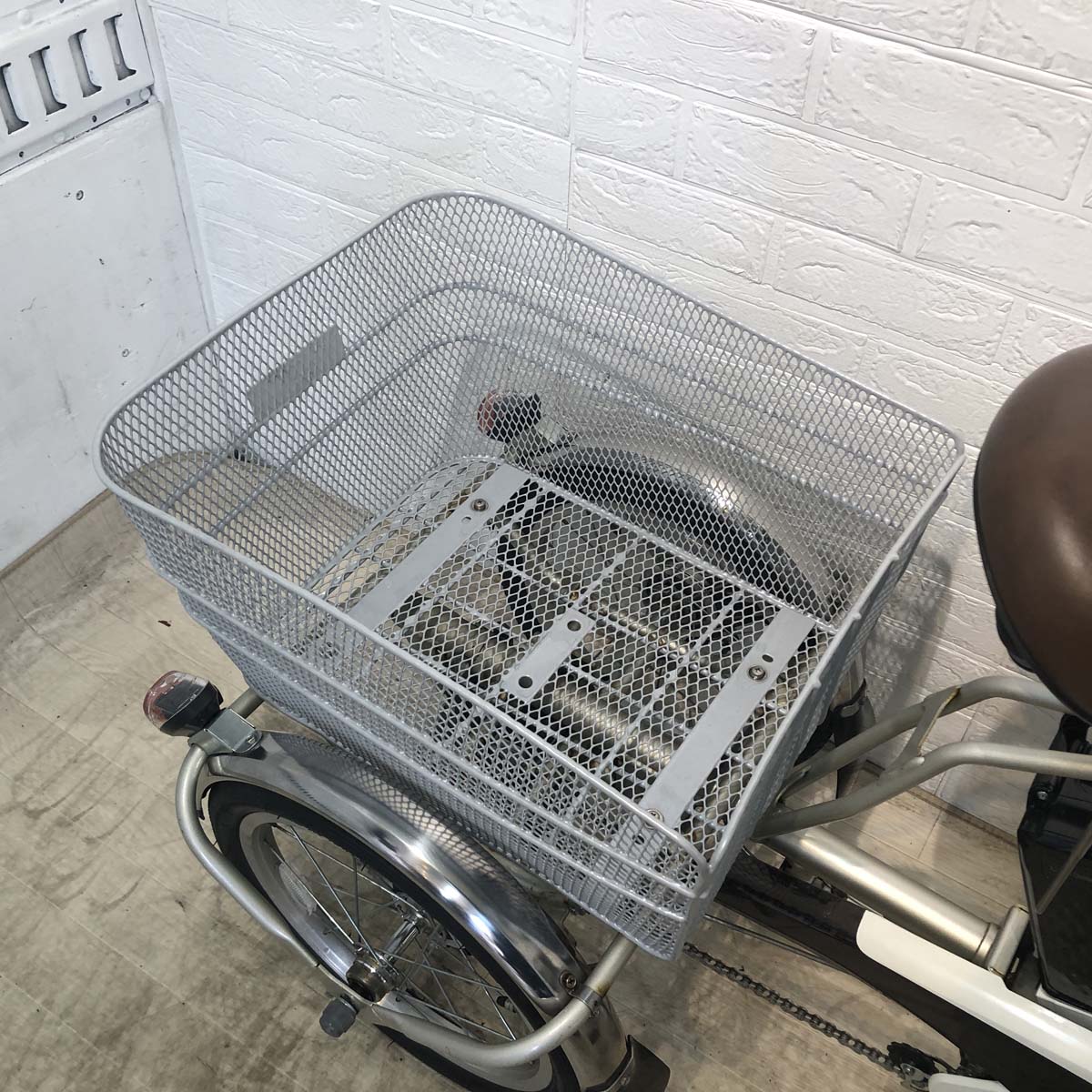 中古電動自転車 パナソニック ビビ ライフ シルバー 前18×後16インチ YF122