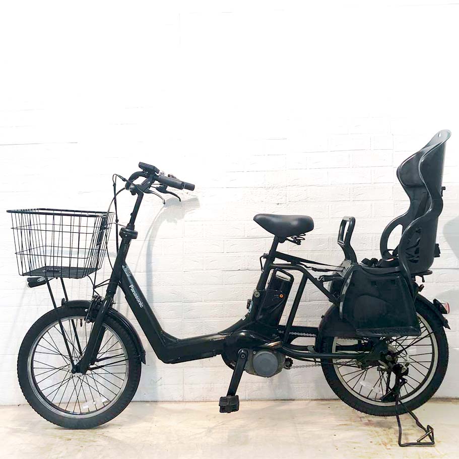 中古電動自転車 新品バッテリー パナソニック ギュット アニーズ グリーン 20インチ YF123 