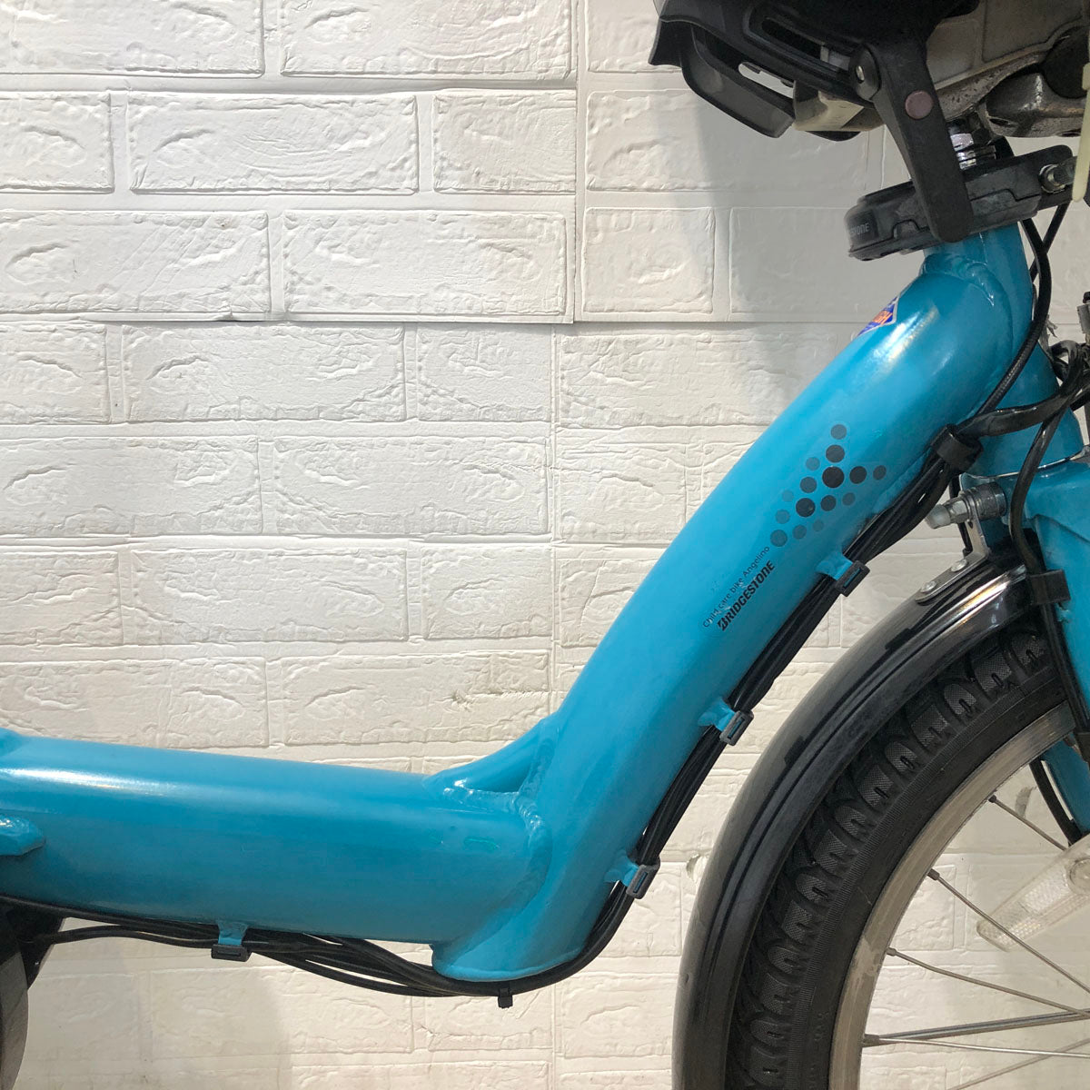 中古電動自転車 ブリヂストン アンジェリーノ プティット e ブルー 20インチ YA066