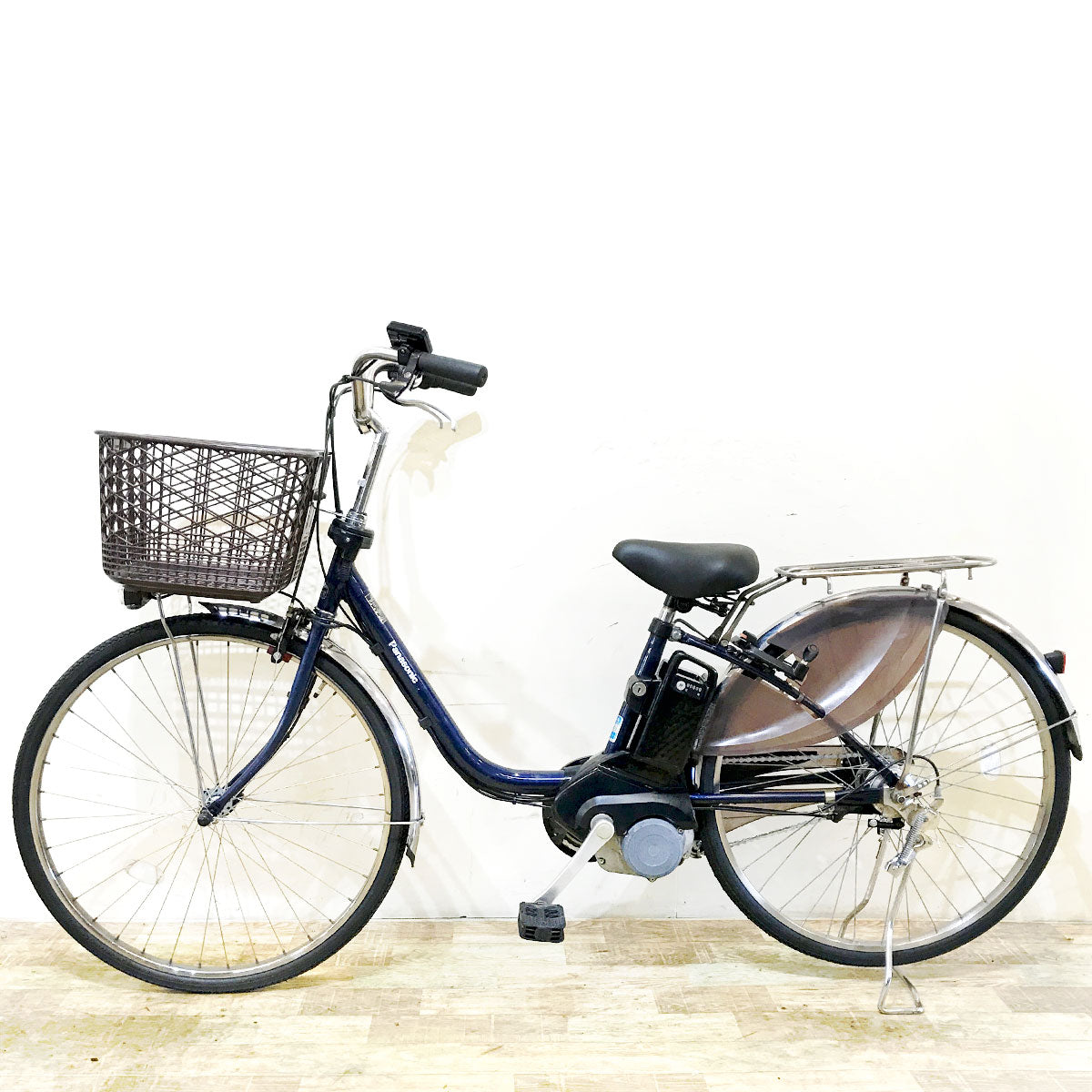 中古電動自転車 パナソニック ビビ DX ネイビー 26インチ KE133