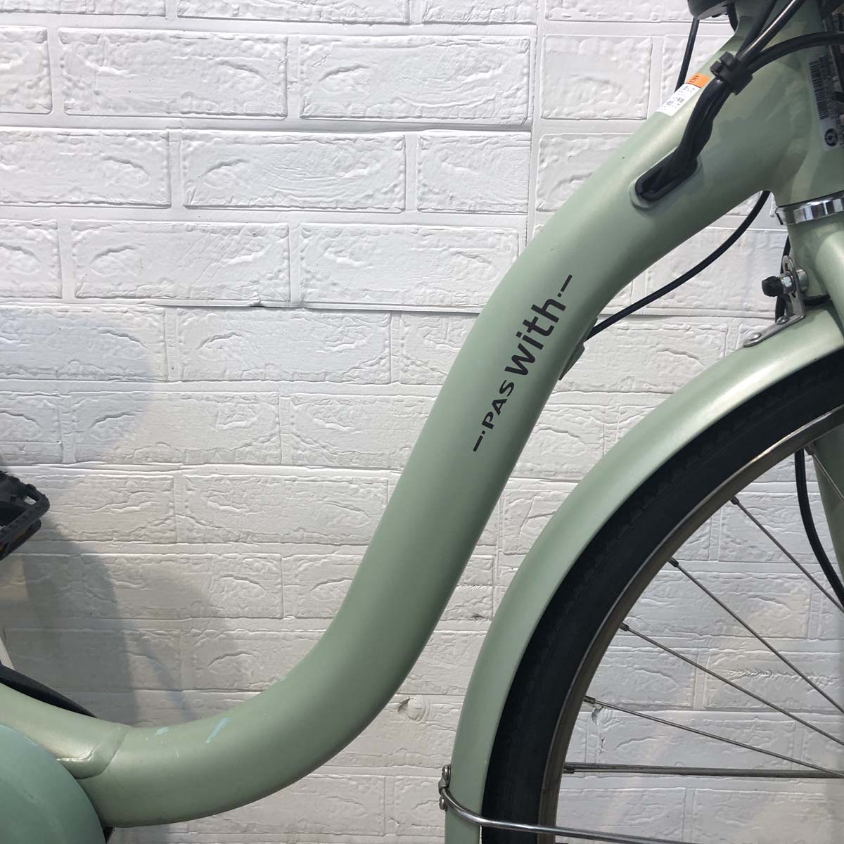 中古電動自転車 ヤマハ PAS With DX パス ウィズ DX グリーン 26インチ YF124