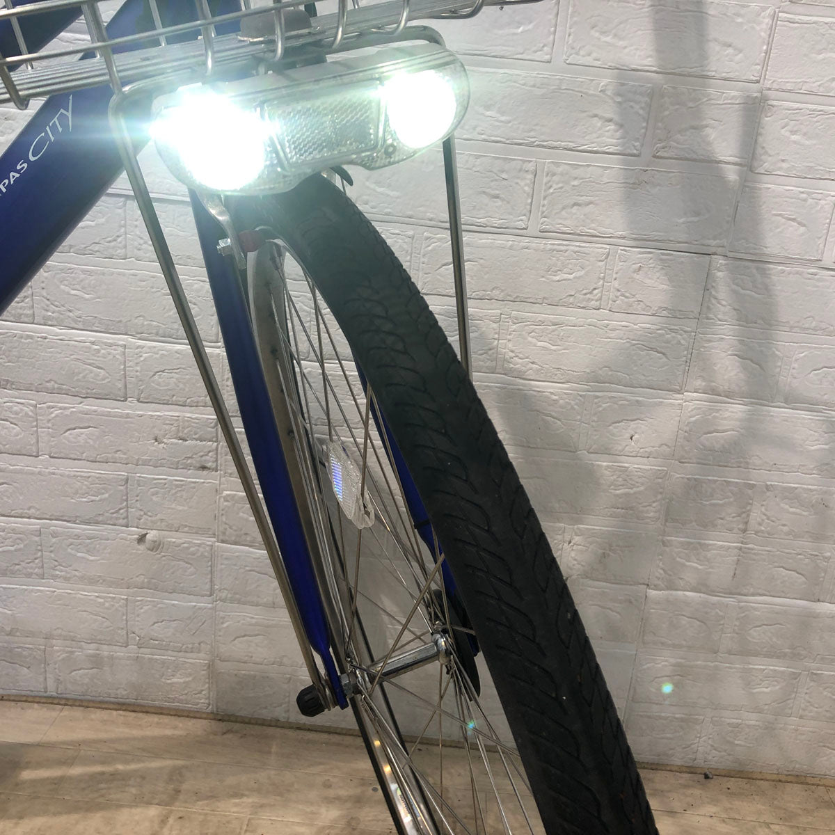 中古電動自転車 ヤマハ PAS CITY S8 パス シティ S8 ブルー 27インチ YA067