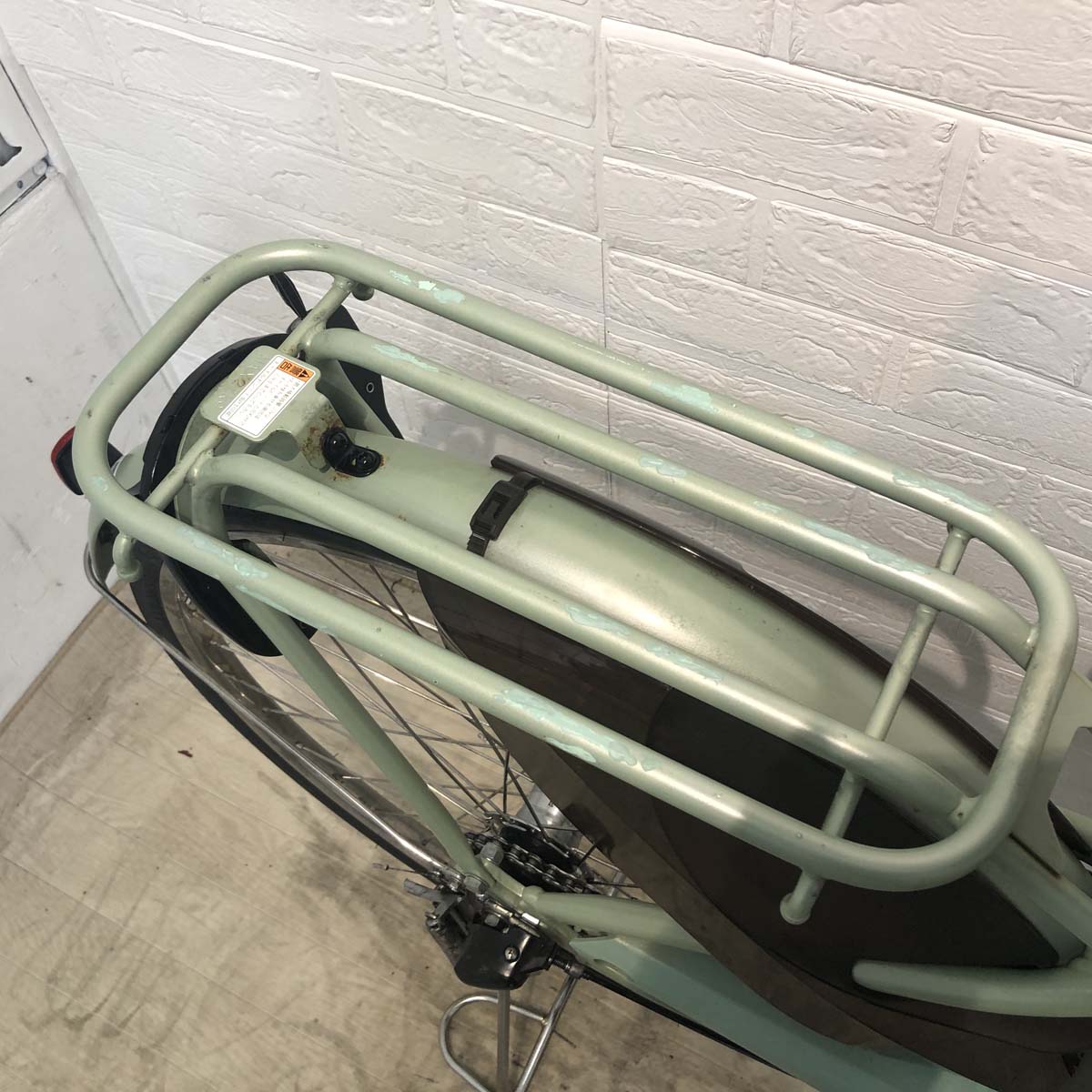中古電動自転車 ヤマハ PAS With DX パス ウィズ DX グリーン 26インチ YF124