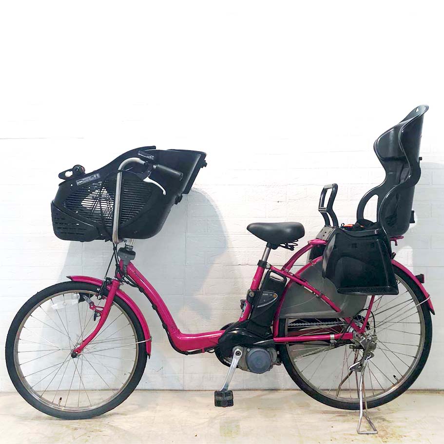 中古電動自転車 パナソニック ギュット DX ピンク 前22×後26インチ YF125